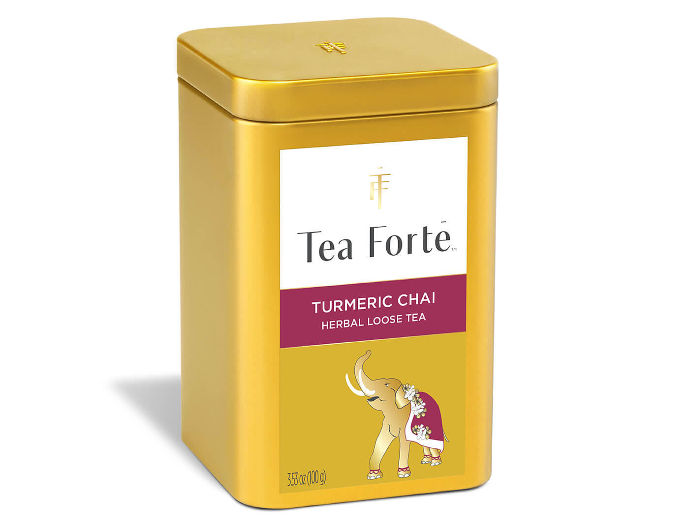 Turmeric Chai Loose Leaf Tea Canister - side view