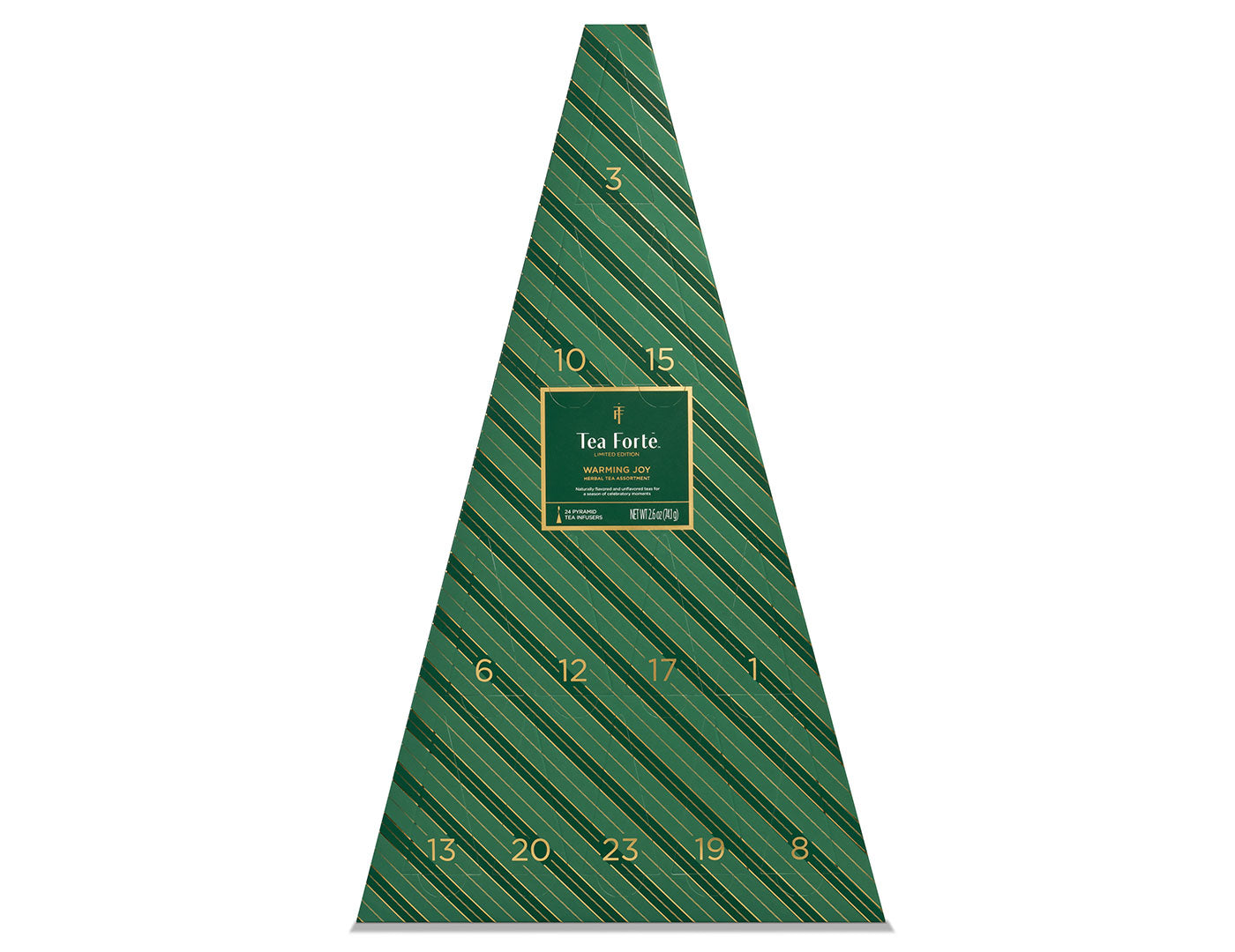 Warming Joy Herbal Advent Calendar with doors closed, facing front