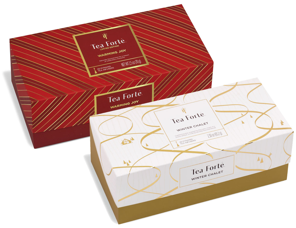One Warming Joy and one  Winter Chalet Presentation Boxes of 20 tea each.