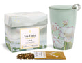 Tea Forte Lotus Loose Tea Tasting Set tea with one Single Steeps Sampler of 15 teas and one KATI Steeping Cup Lotus