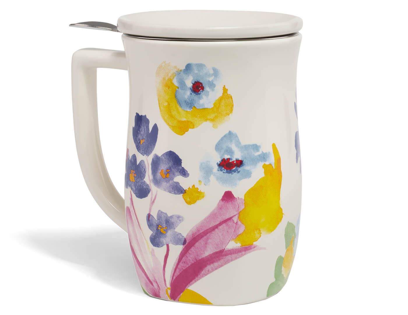 Volaré Fiore Steeping Cup with lid and infuser basket, closed