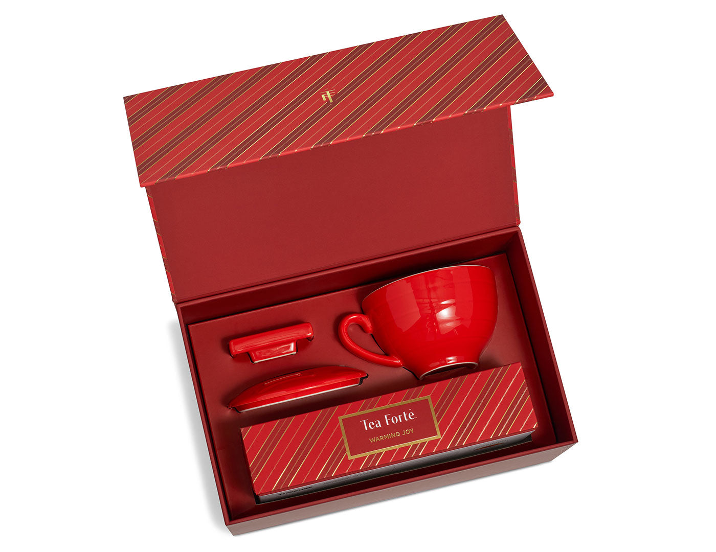 Warming Joy Gift Set open, revealing contents inside