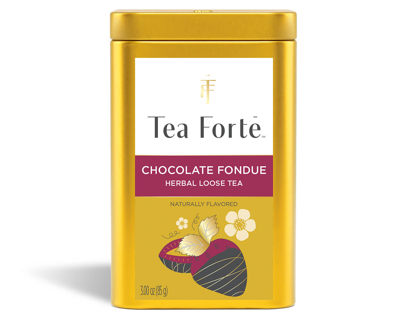 Chocolate Fondue Loose Tea Canister - front view