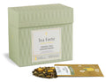 Green Tea Tasting Assortment Single Steeps Sampler box of 15 Single Steeps pouches - front of box with open pouch