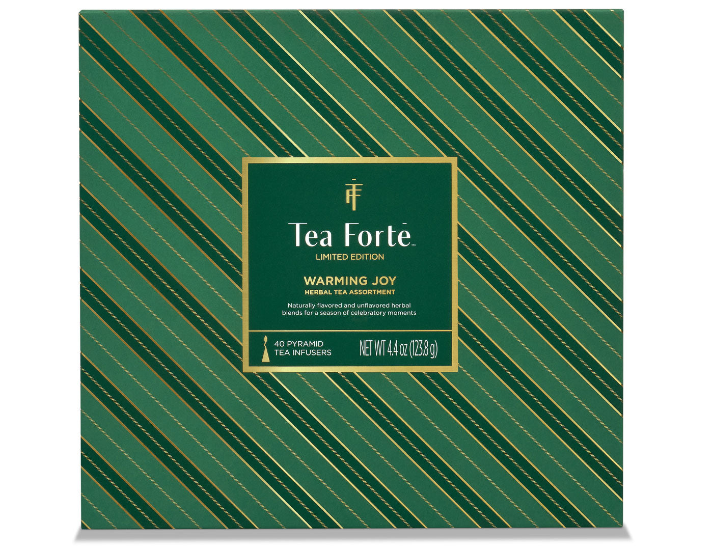 Warming Joy Tea Chest Herbal, with lid closed, facing front