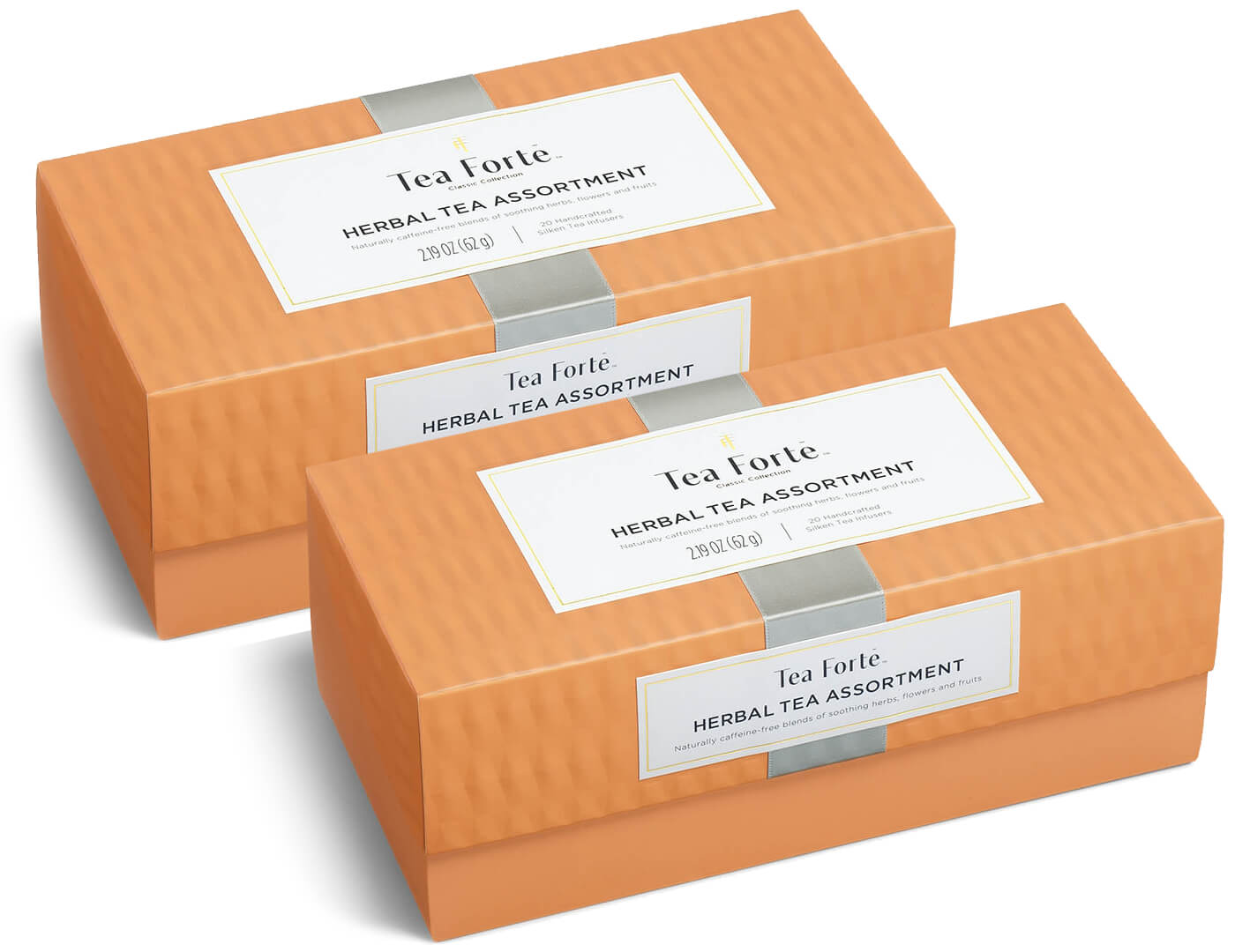 Herbal Tea Tasting Assortment Presentation Box Duo, 2 boxes, both closed