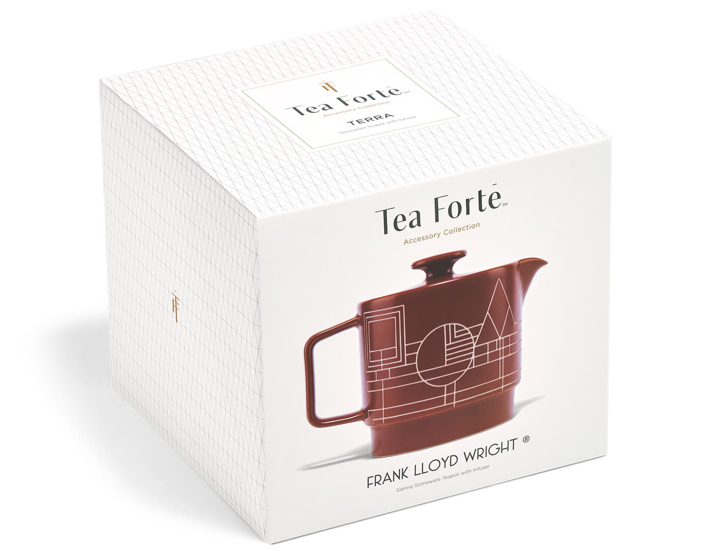 Terra stoneware teapot with infuser box