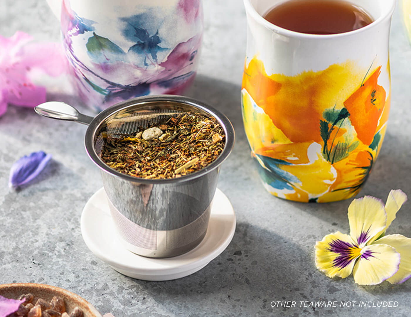 Stainless Steel Replacement Infuser Basket  with Fiore Steeping Cups