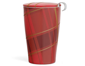 KATI® Steeping Cup & Infuser Red Plaid