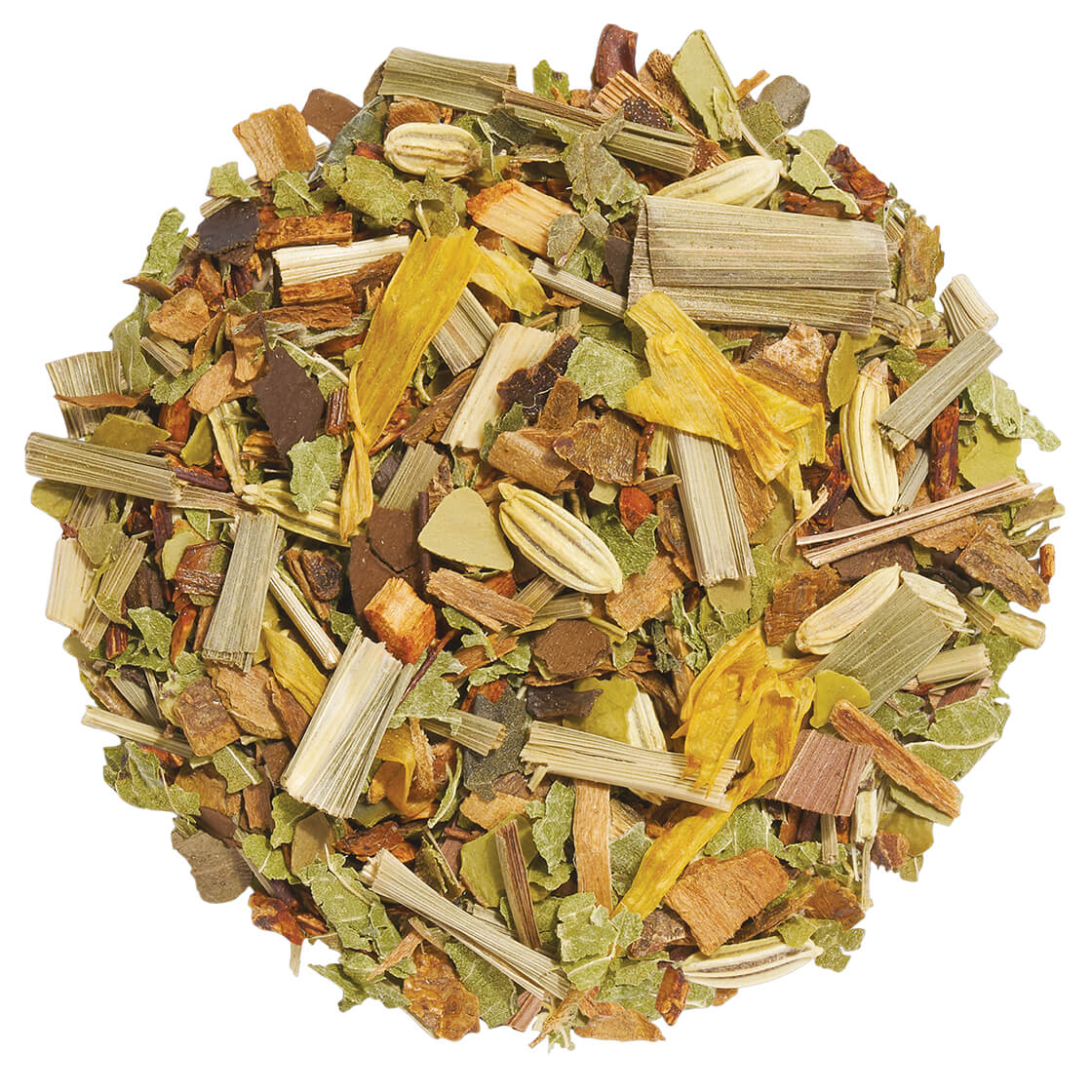 Spiced Herbal Maté Loose Leaf Tea Pile