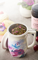 Fiore Steeping Cups, Verbena Blossom with loose tea inside