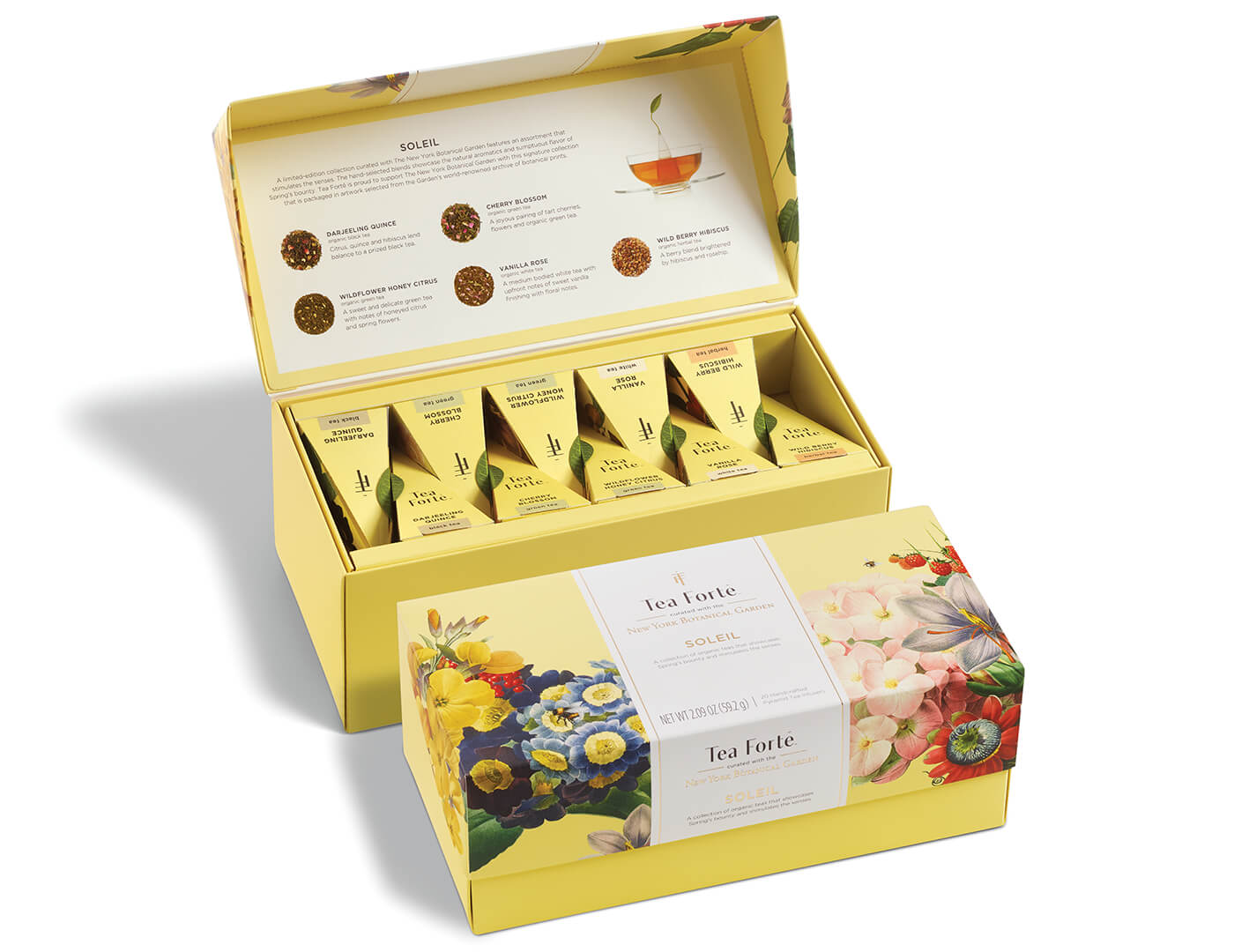 Soleil Presentation box, open and closed