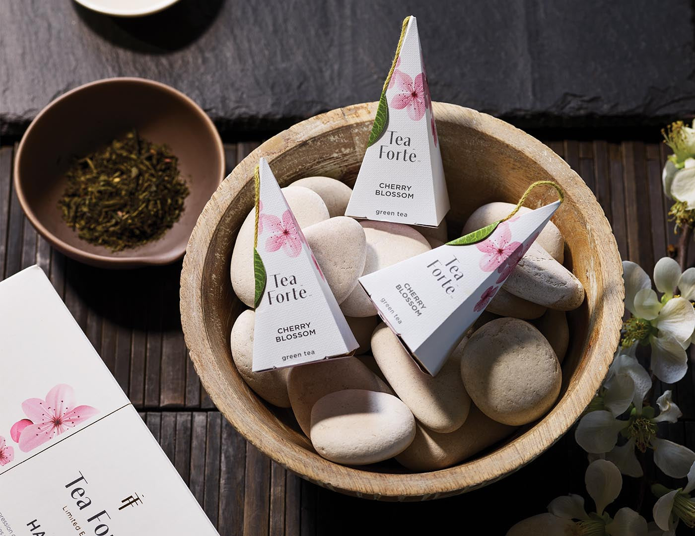 Hanami tea infusers on a table