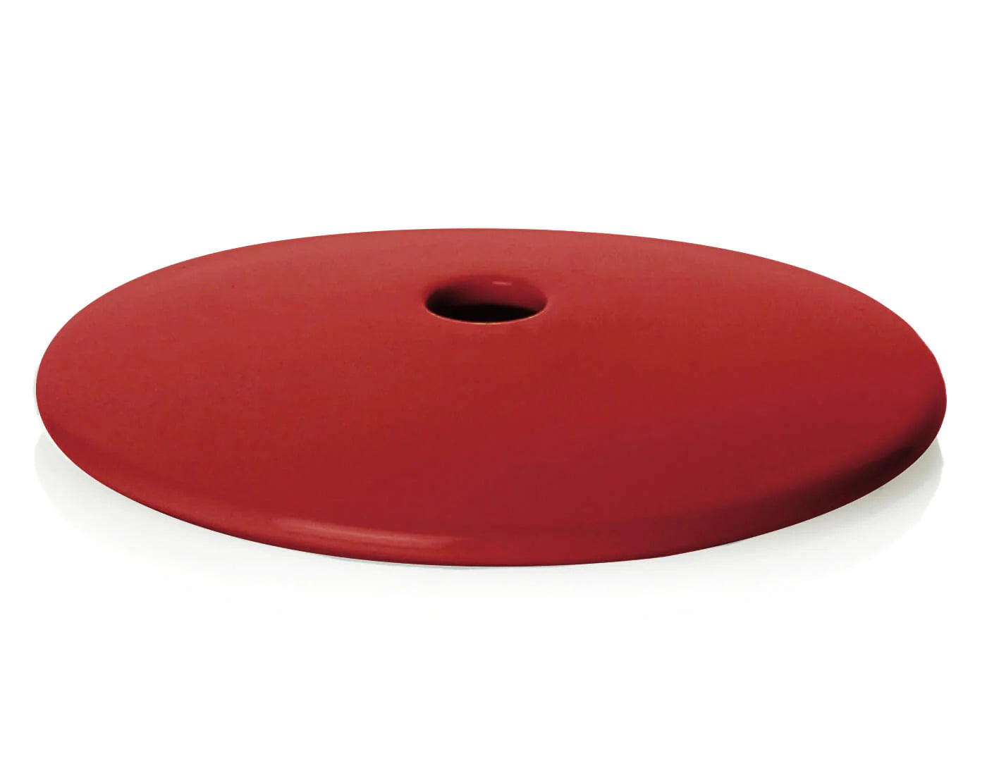Red Café Cup cover with hole in top