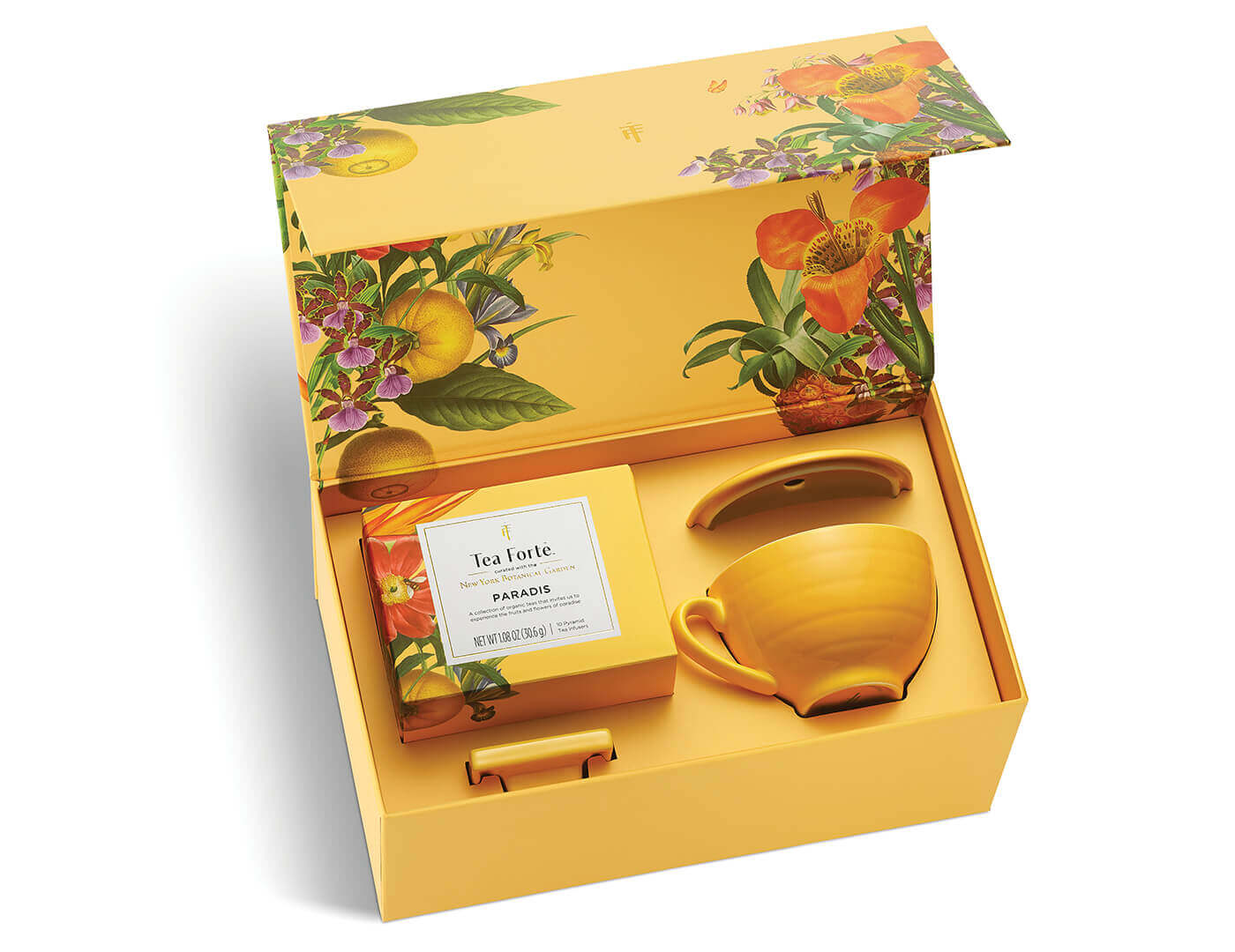 Paradis Gift Set with lid open showing contents of box